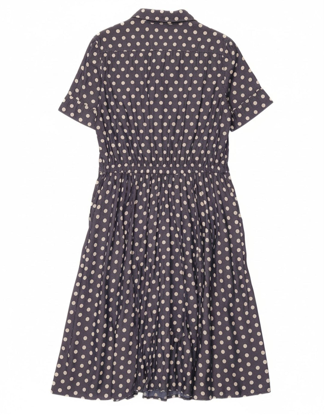 JASPER CONRAN Womens Maxi Dress UK 14 Medium Navy Blue Polka Dot