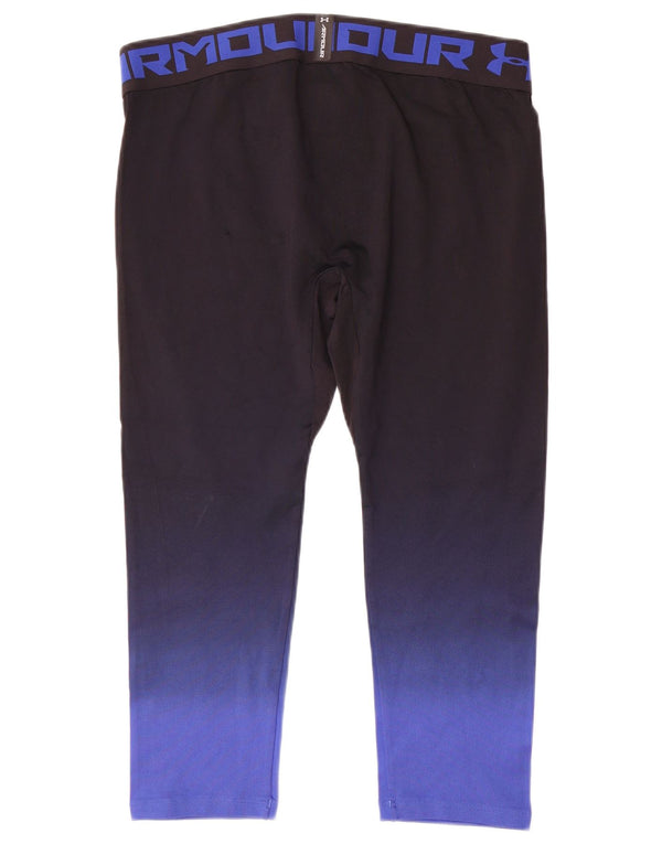 Damskie legginsy Under Armour Heat Gear Crop UK 20 2XL w kolorze czarnym