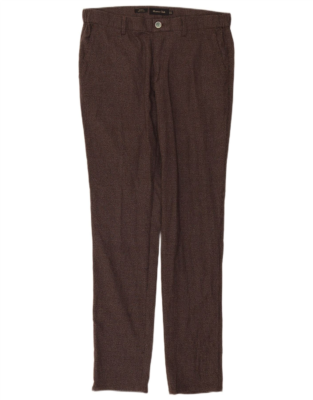 Spodnie Chino Massimo Dutti Męskie EU 42 Large W32 L32 Brązowe Pepitka