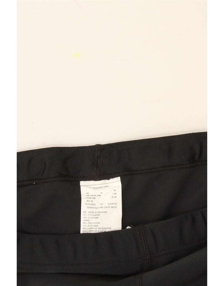 NIKE Womens Sport Shorts UK 12 Medium  Black Polyamide Vintage Nike and Second-Hand Nike from Messina Hembry 