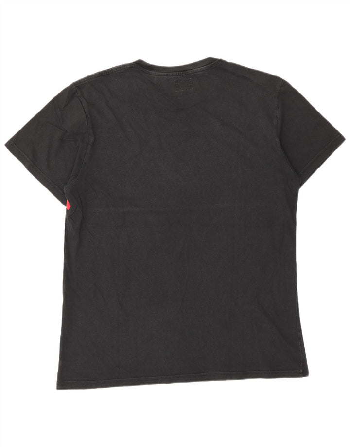 Męski T-shirt z grafiką Levi's, duży, czarny blok kolorów