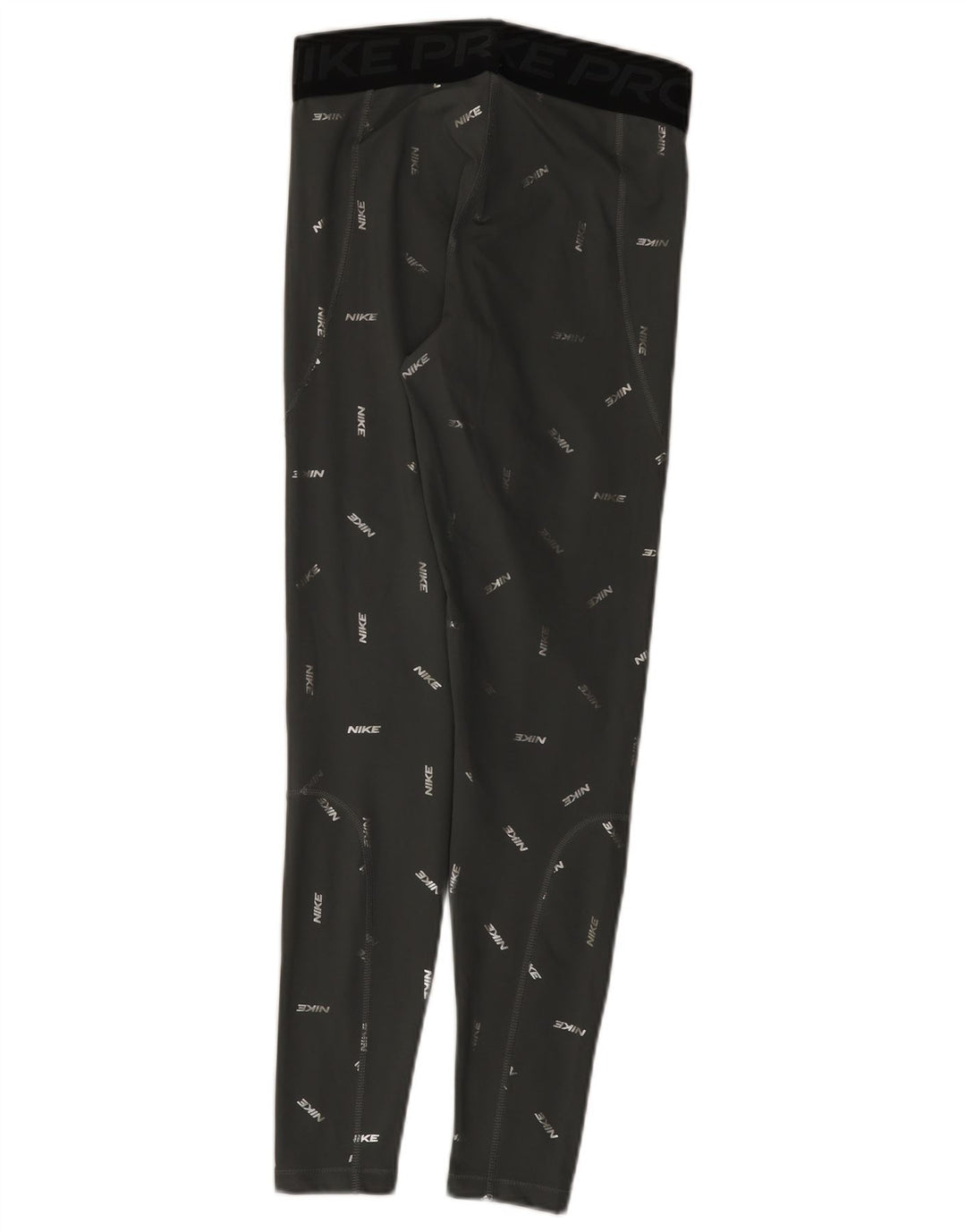 Damskie legginsy Nike Dri Fit Graphic UK 12, średnioszary, poliestrowy