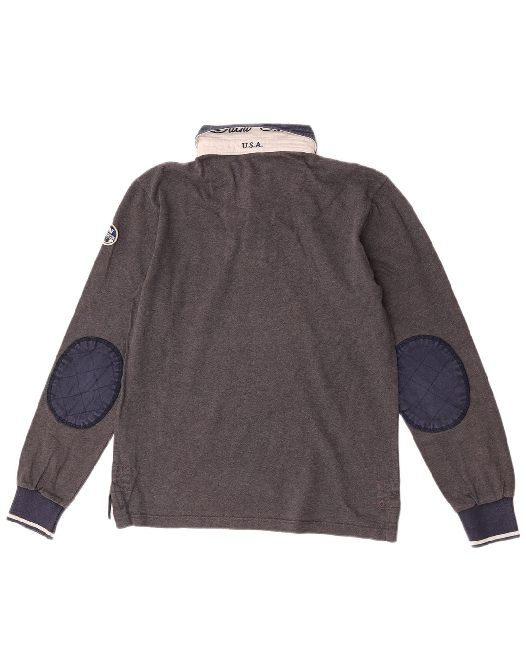 Męska koszulka polo do rugby North Sails z grafiką, w kolorze średnioszarym
