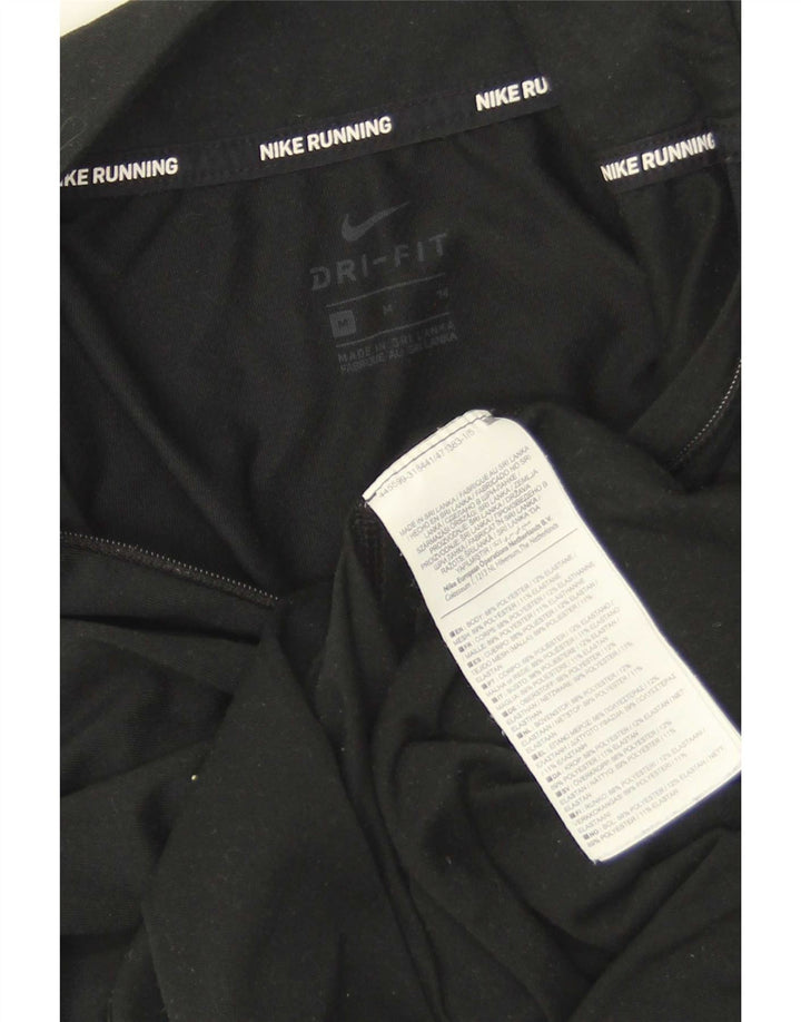 Damski dres Nike Dri Fit z zamkiem błyskawicznym na szyi, UK 14, średni czarny