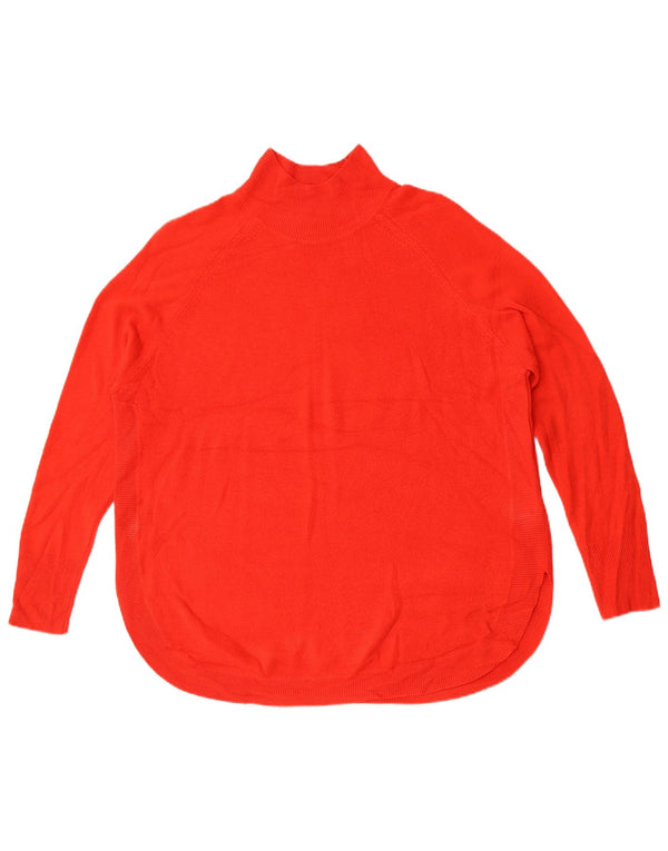 Marks & Spencer Damski sweter z golfem UK 14, średni czerwony