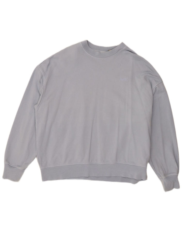 Levi's Mens Loose Fit Sweatshirt Jumper Medium Blue