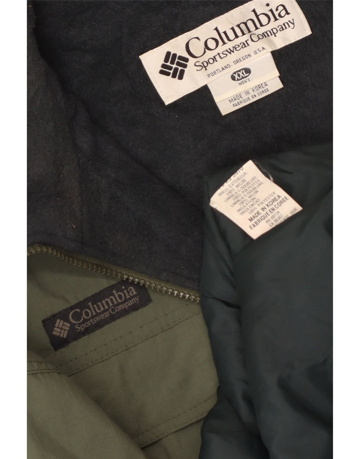 Męska kurtka wiatrówka Columbia UK 44 2XL Khaki Nylon