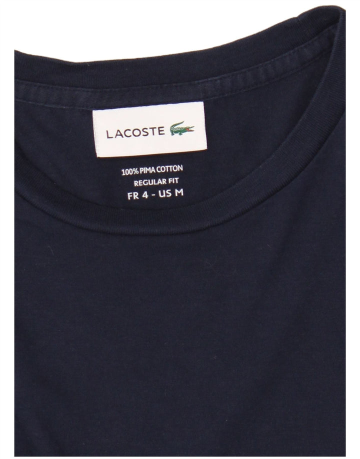 T-shirt męski Lacoste o regularnym kroju, rozmiar 4, średni granatowy, bawełniany