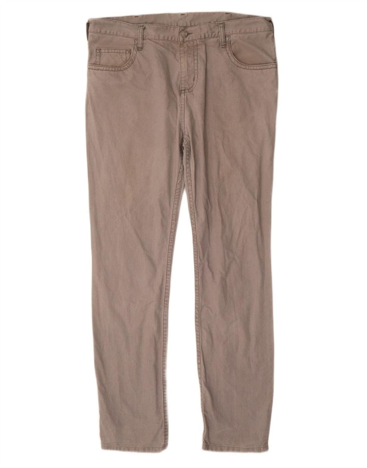 Męskie spodnie typu slim casual CARHARTT W36 L34 Szara bawełna