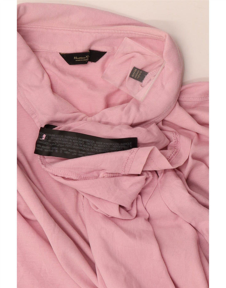 Męska koszulka polo Massimo Dutti 2XL, różowa, bawełniana