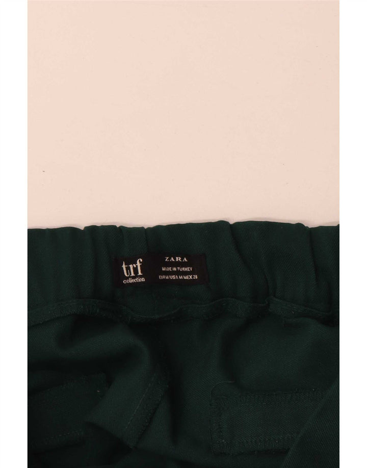 Damskie zwężane spodnie chino Zara, średnie W28 L27, zielone