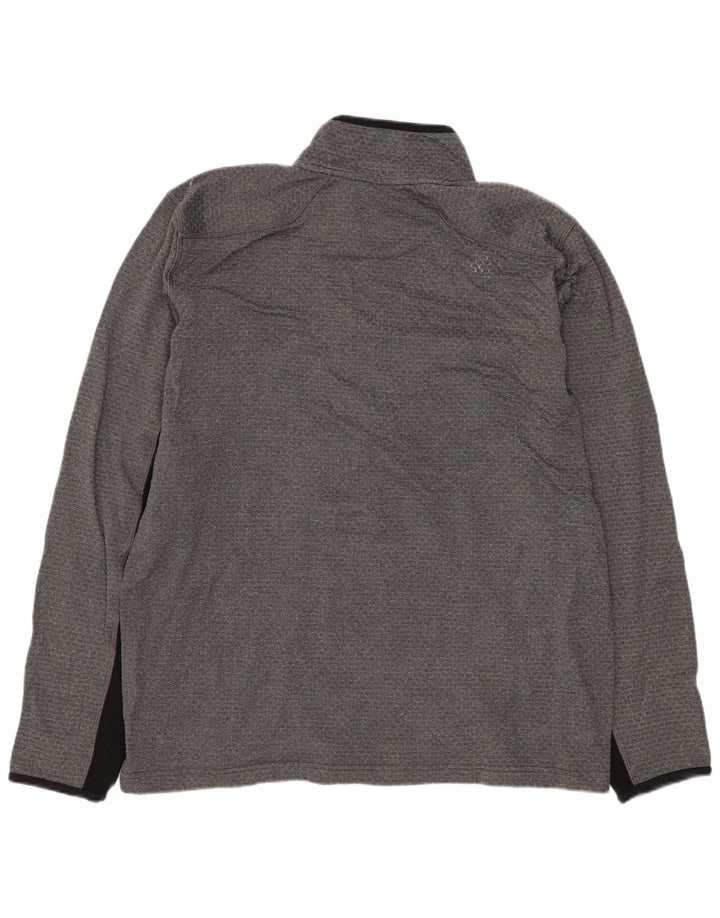 Męski dres NIKE Dri Fit z zamkiem błyskawicznym i zamkiem błyskawicznym w kolorze średnioszarym