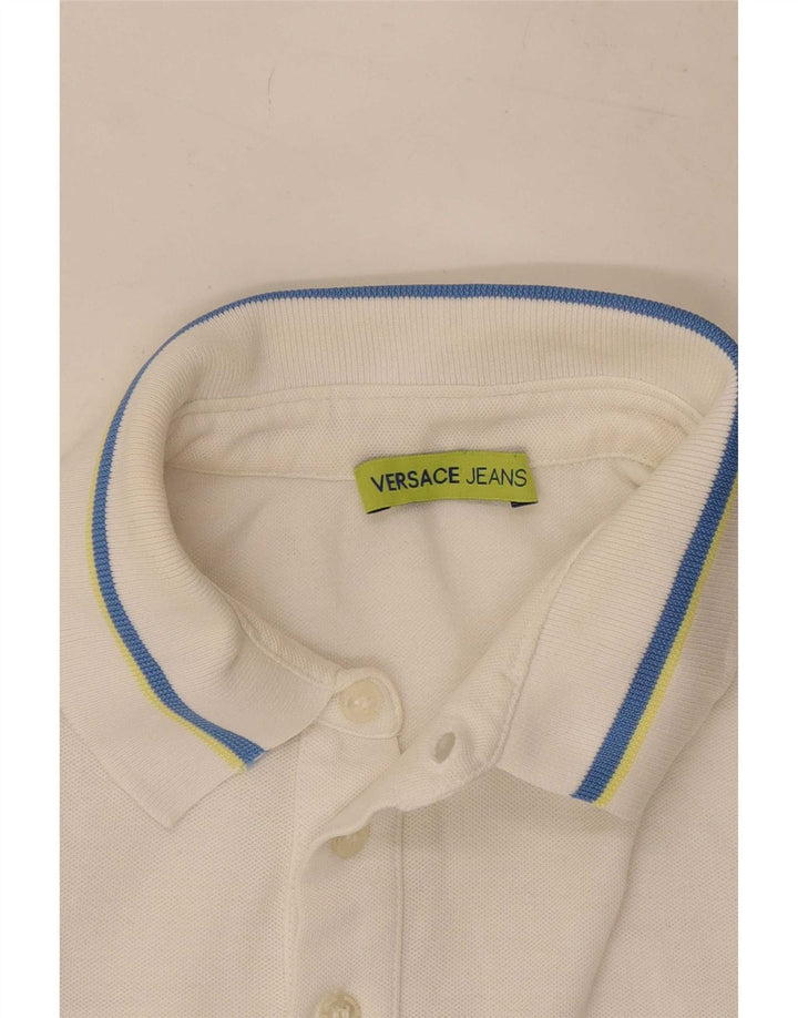 Versace Jeans Męska koszulka polo mała biała