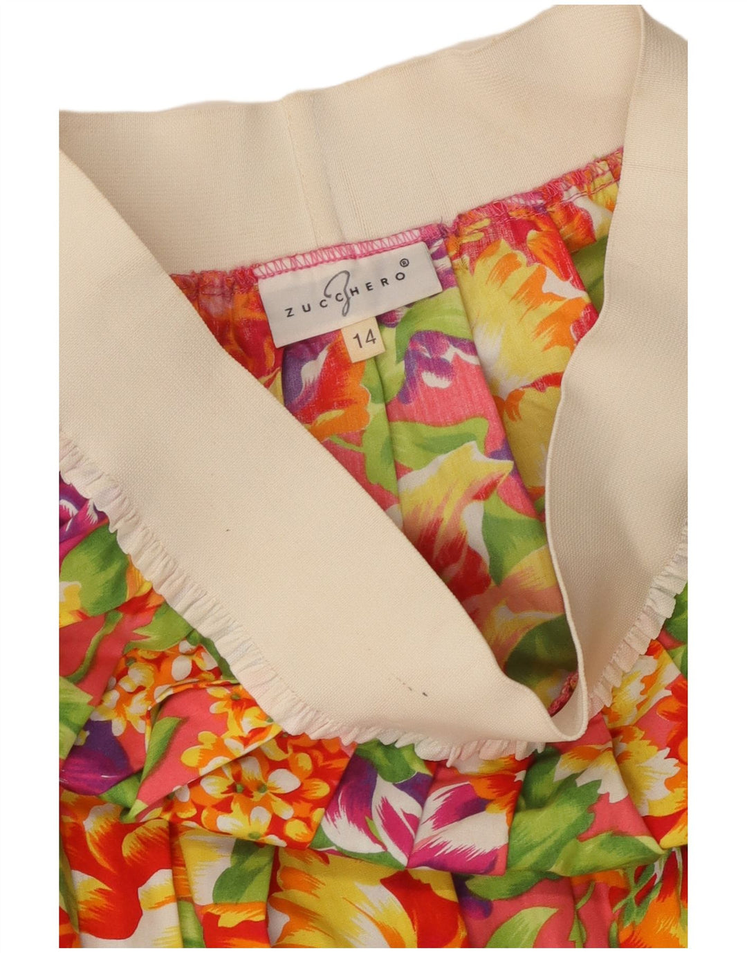 Damska plisowana spódnica Zucchero UK 14 Medium W28 Wielobarwny kwiatowy