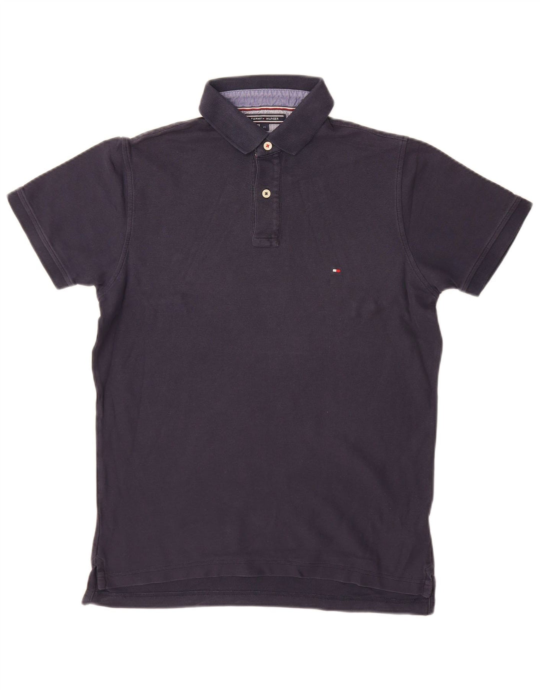 Męska koszulka polo TOMMY HILFIGER, średnia, granatowa, bawełniana