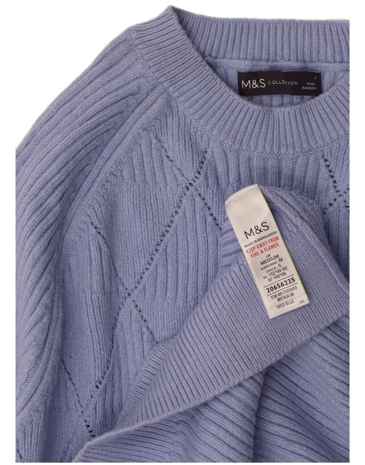Damski sweter MARKS & SPENCER z okrągłym dekoltem, UK 14, średni fiolet