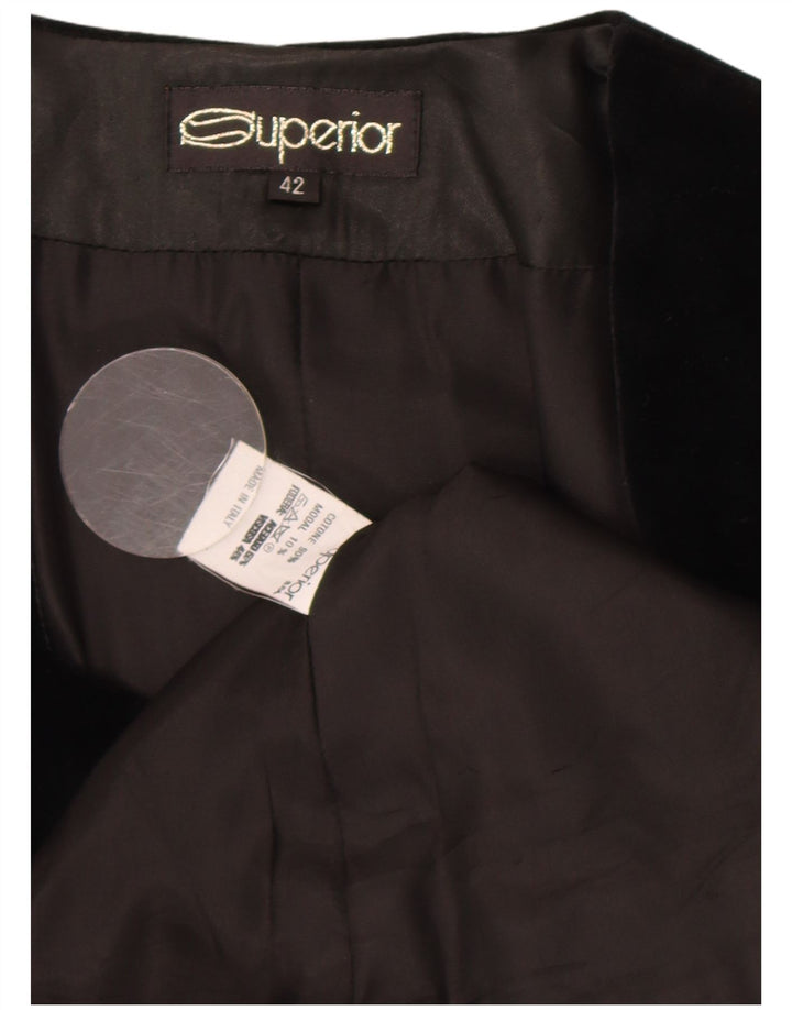 Dwuczęściowy komplet damskich spódnic welurowych zapinanych na 4 guziki IT 42 Medium W28 Black
