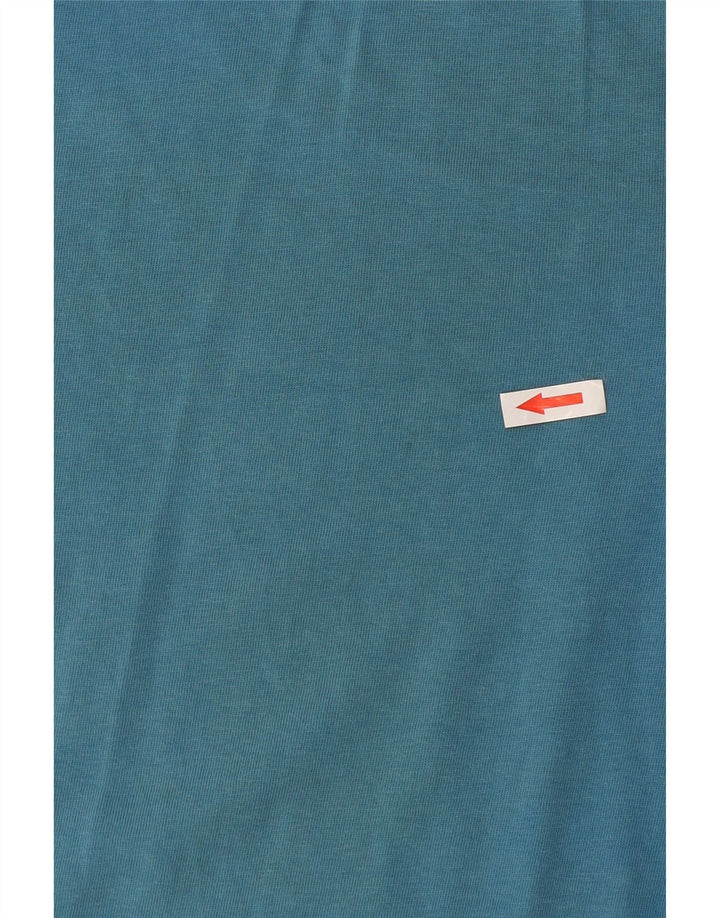 T-shirt męski Lyle & Scott, mały, niebieski, bawełniany z blokami kolorów