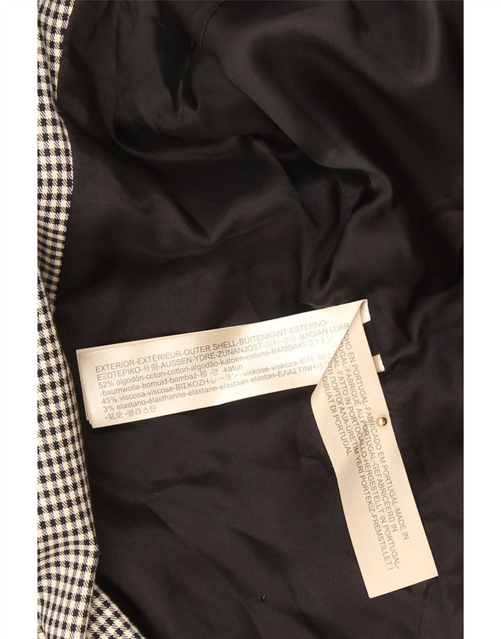 Damska marynarka Massimo Dutti zapinana na 2 guziki EU 44 XL, czarna pepitka