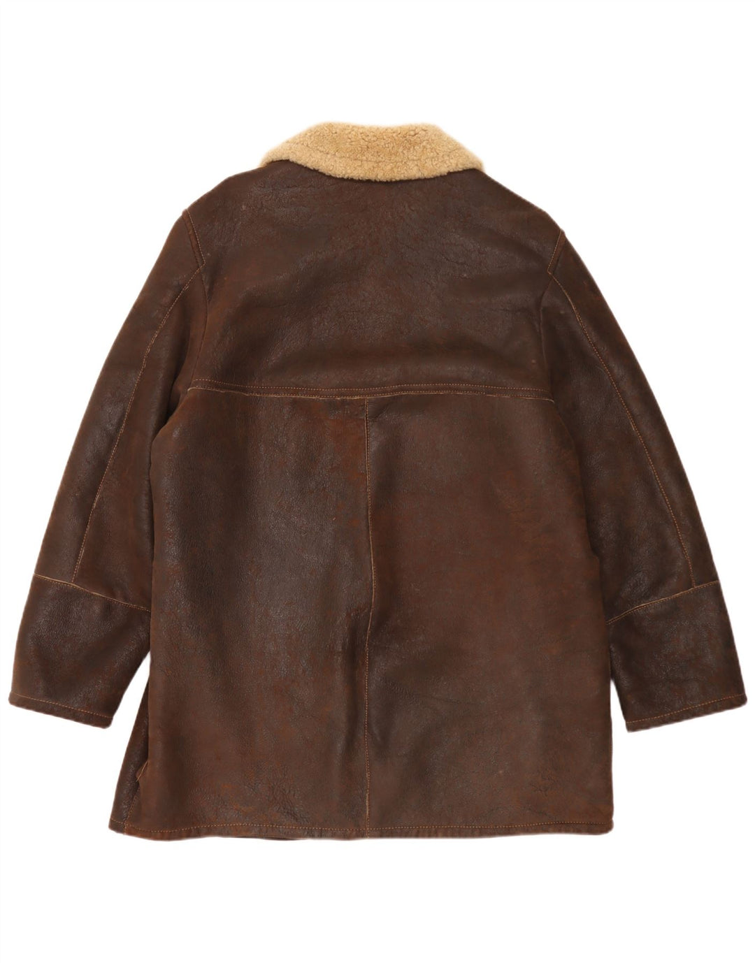 Męska kurtka Shearling Pirbos IT 58 4XL Brązowa kurtka Shearling