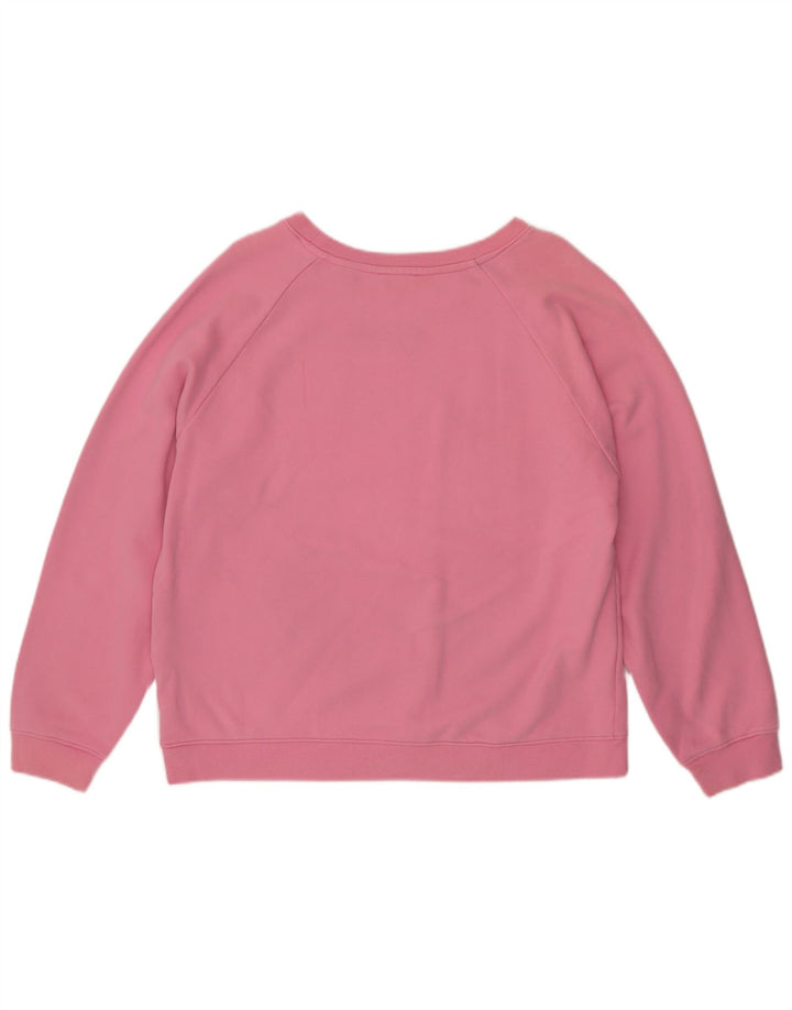 Damski sweter oversize Levi's z grafiką UK 16, duży, różowy, bawełniany