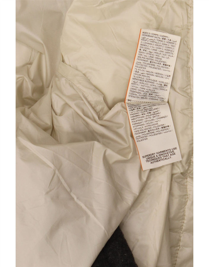 Damska wyściełana kurtka z kapturem Superdry UK 18 XL, wielobarwna, z blokami kolorów