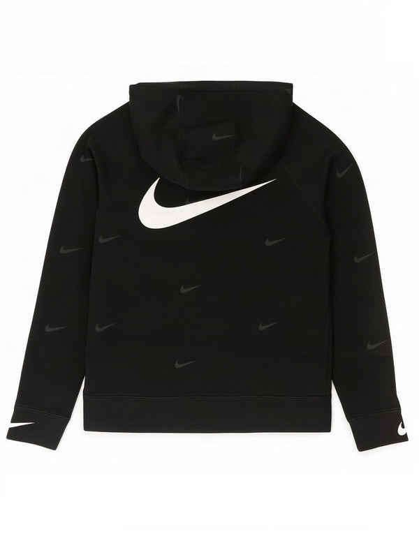 Chłopięcy sweter z kapturem i zamkiem Nike Graphic Standard Fit, 13-14 lat XL, czarny
