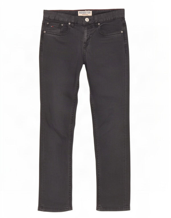 Damskie spodnie typu slim casual Tommy Hilfiger W29 L32 Szara bawełna