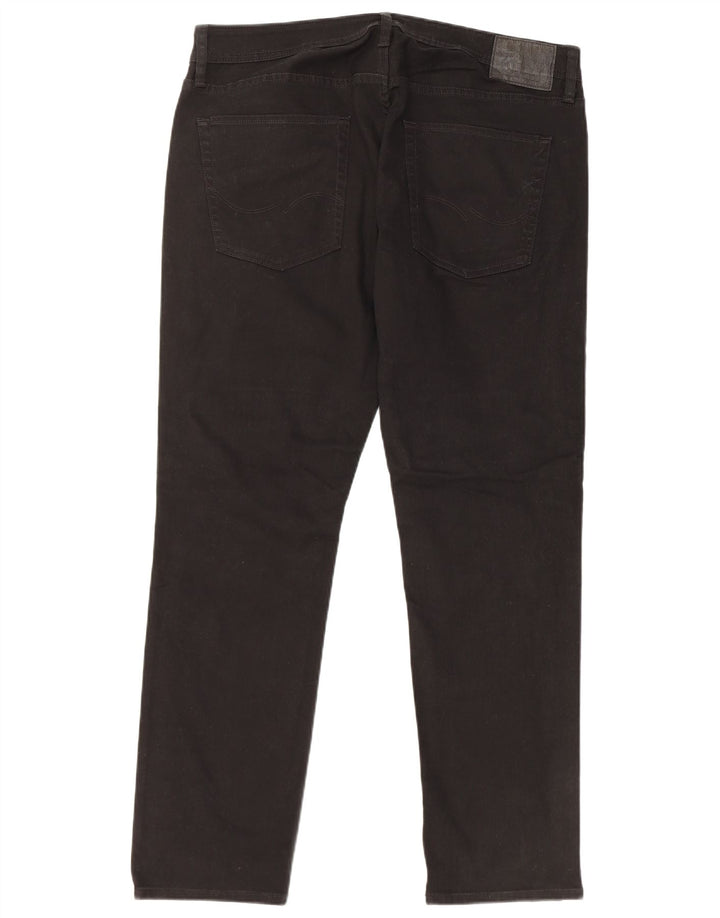 JACK & JONES Męskie jeansy Tim Slim W36 L32 Czarne bawełniane