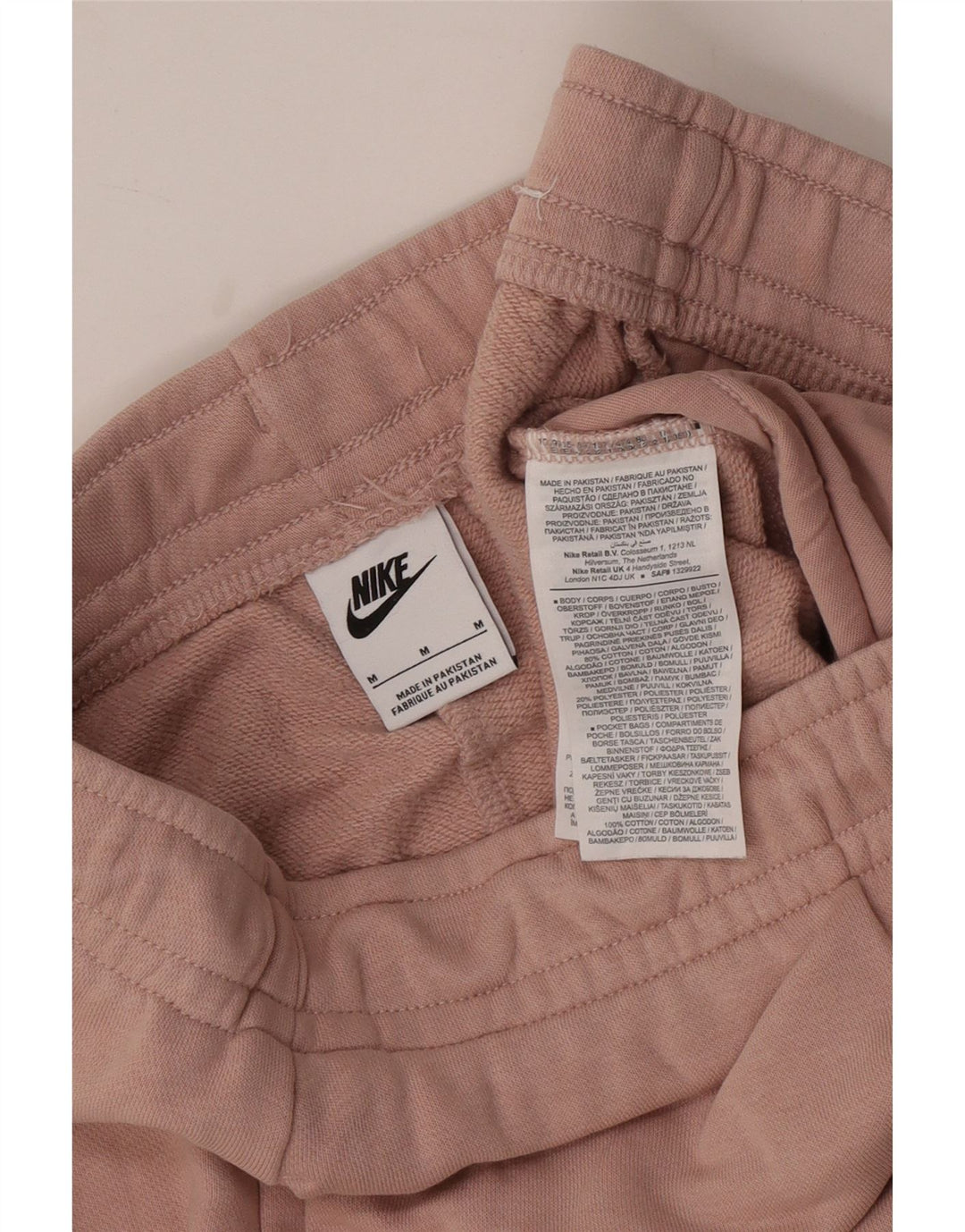 Damskie spodnie dresowe NIKE Joggers UK 14 Średni różowy, bawełniany
