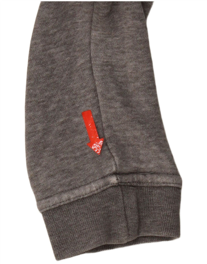 Damski sweter oversize Nike UK 10, mały, szary, bawełniany
