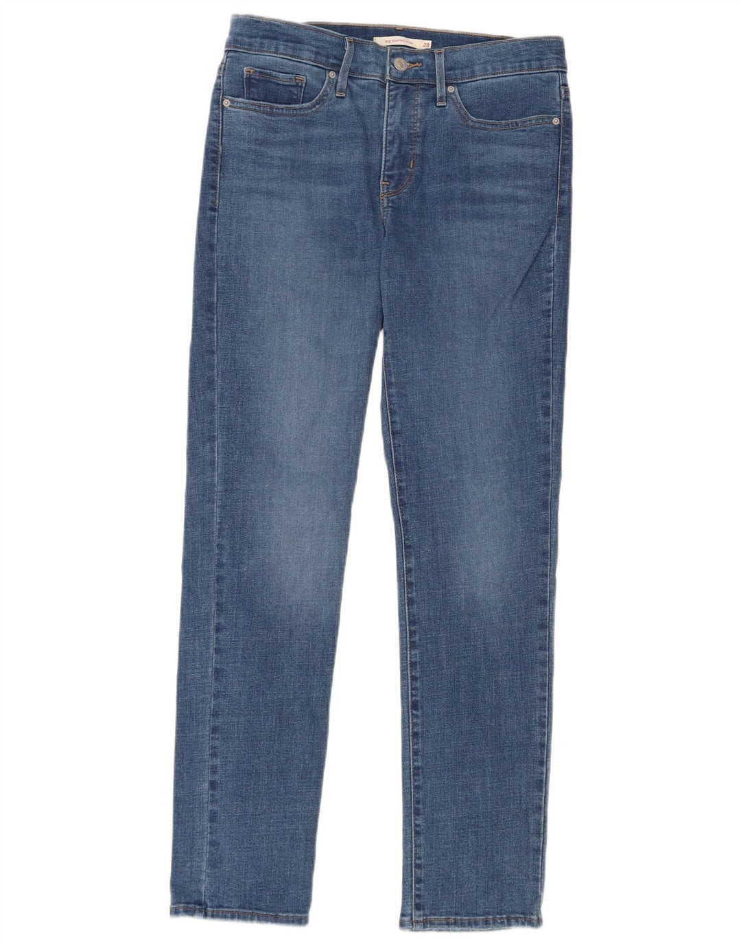 Damskie jeansy Levi's 312 Shaping W28 L30 Niebieska bawełna