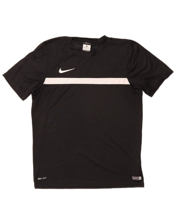 Męski T-shirt NIKE Dri Fit, duży, czarny, poliester