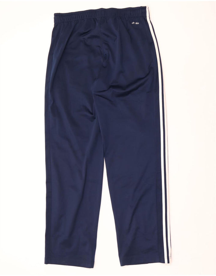 Męskie spodnie dresowe Adidas Climalite, duże, granatowe, z poliestru