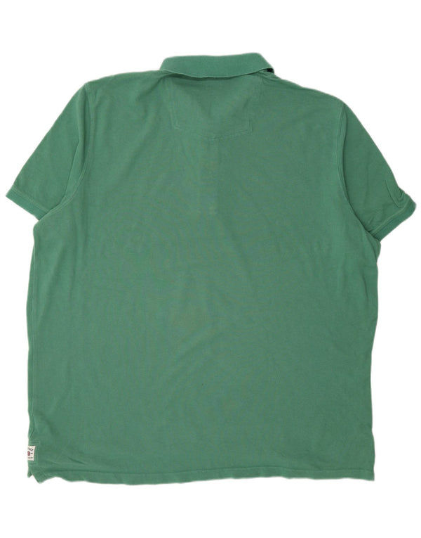 Męska koszulka polo Fat Face 3XL, zielona bawełna