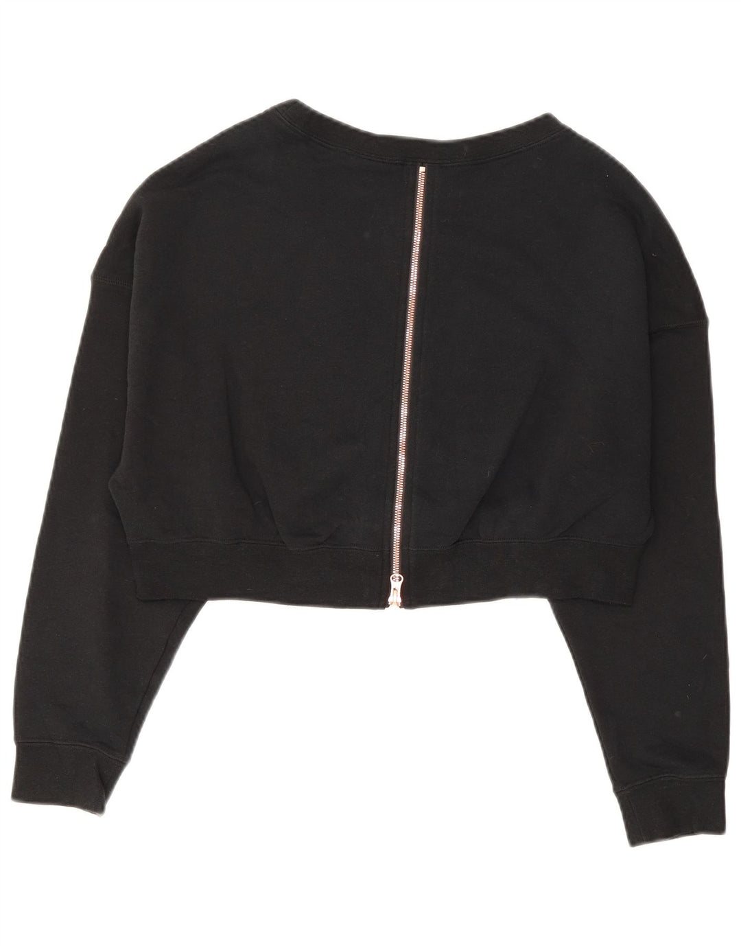 Damska bluza Nike Crop Graphic Jumper UK 14, średnia czarna bawełna