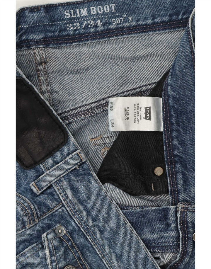 Damskie dżinsy Levi's Slim Bootcut W32 L31 Niebieska bawełna