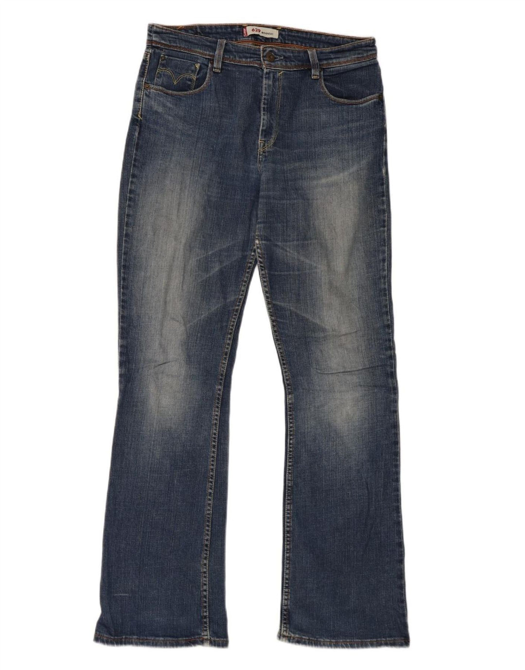 Damskie jeansy Levi's 629 Bootcut W32 L32 Niebieska bawełna