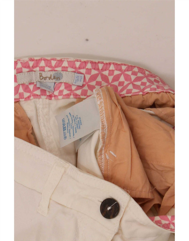 Damskie spodenki Chino Boden UK 12 Medium W30 Biała bawełna