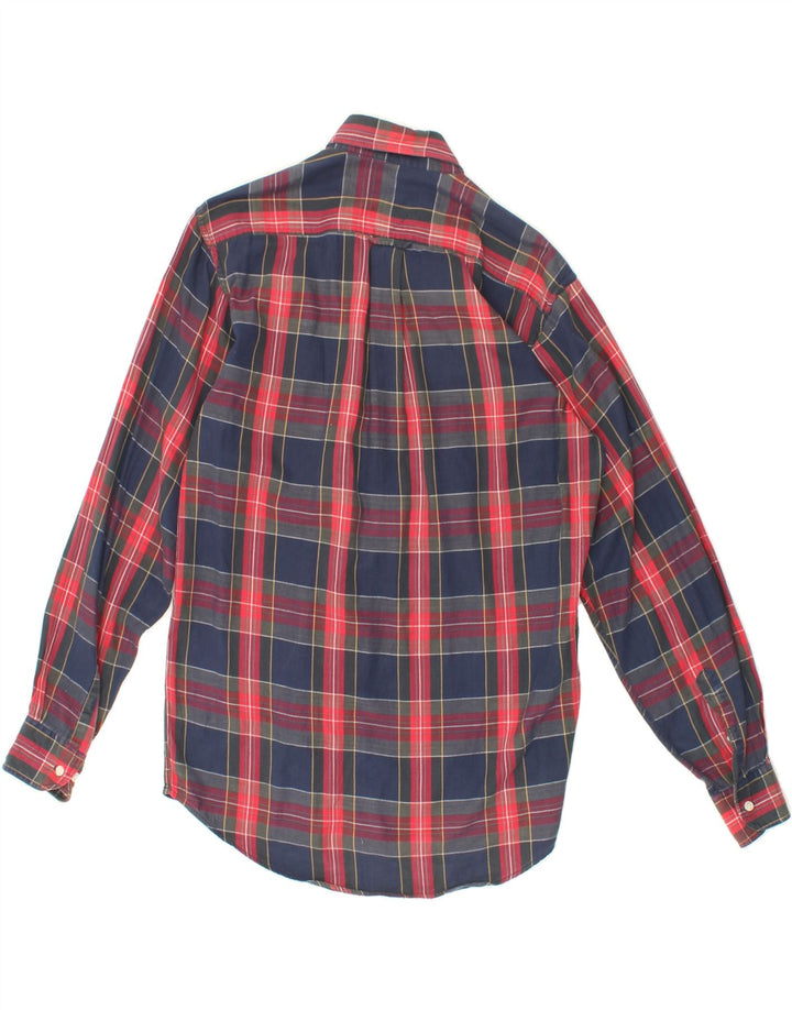 BALLOON Mens Flannel Shirt Size 39 15 1/2 Medium Red Check Vintage Balloon and Second-Hand Balloon from Messina Hembry 