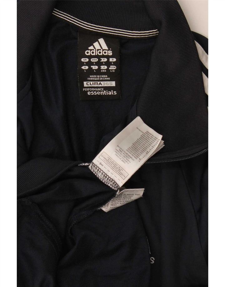 Adidas Męska bluza dresowa Clima 365, duża granatowa, poliestrowa