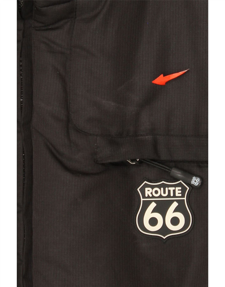 Męska ocieplana kurtka Route 66 UK 38, średni czarny poliester