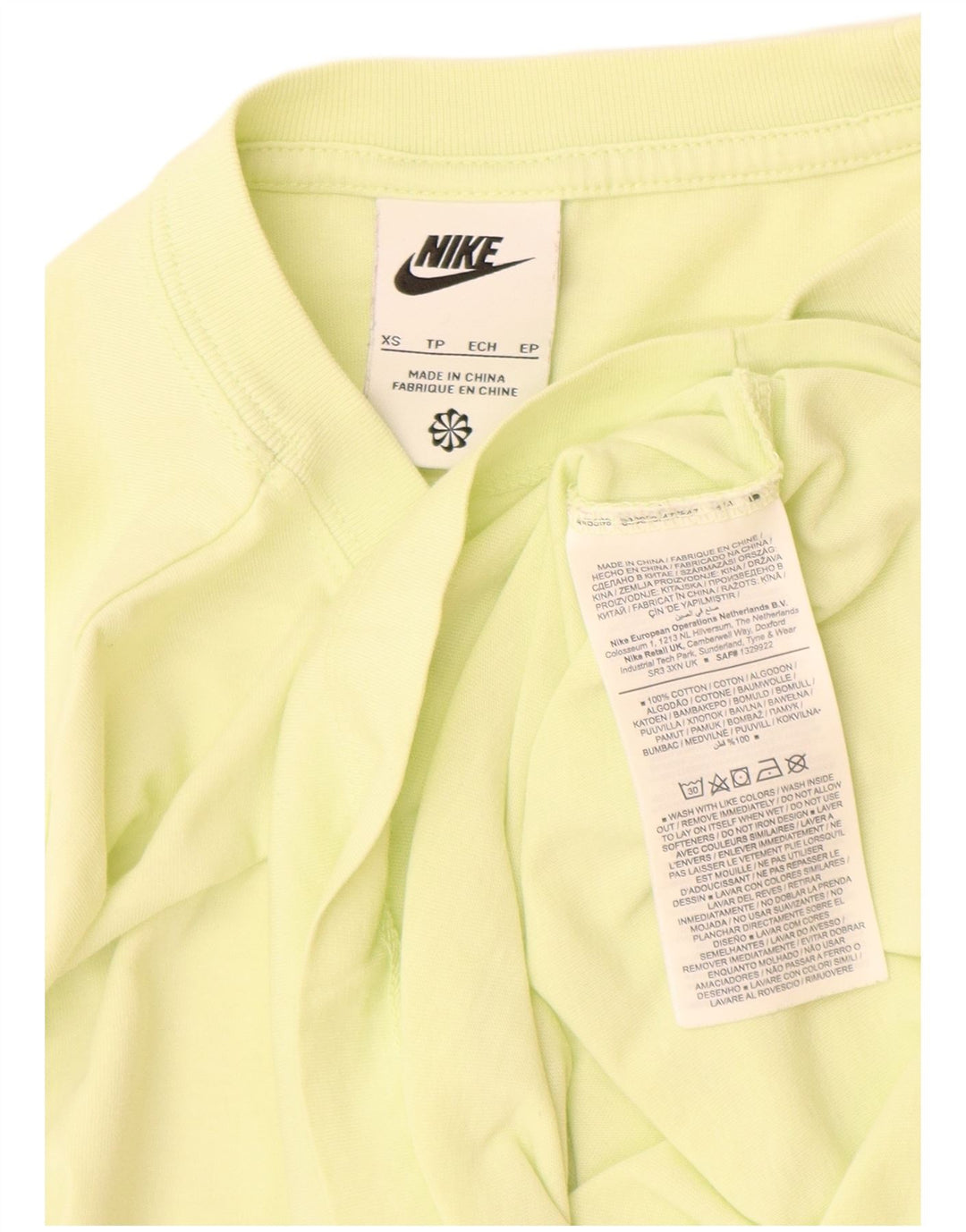 T-shirt męski Nike XS, żółty, bawełniany