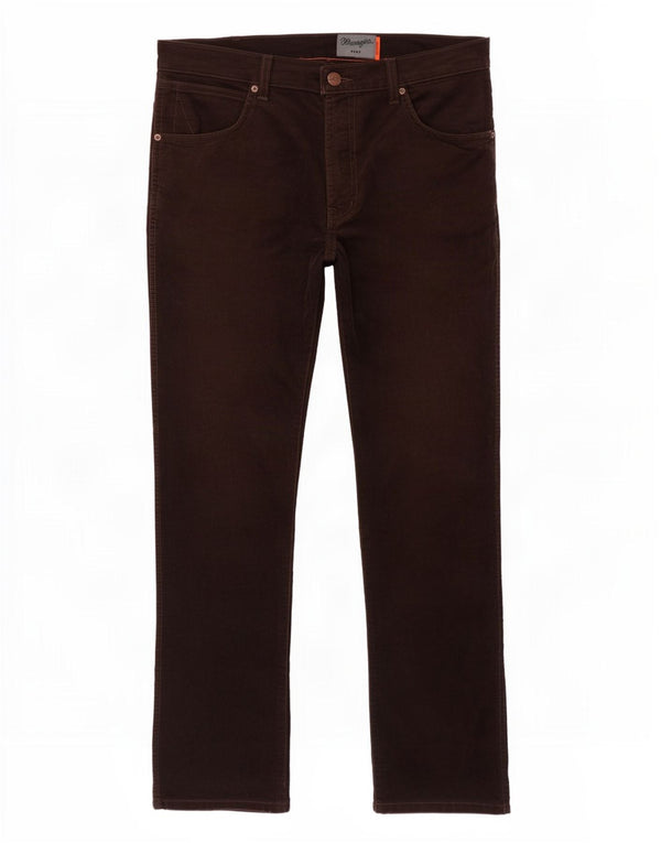 Męskie spodnie sztruksowe Wrangler Arizona Stretch W34 L32 brązowe