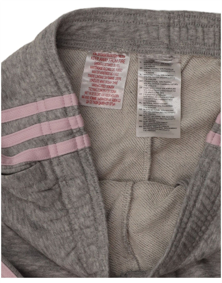 Damskie spodnie dresowe ADIDAS Joggers UK 8 Small, szara bawełna