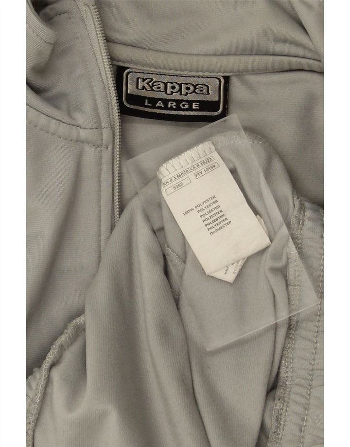 Męska kurtka dresowa KAPPA, duża, szary poliester