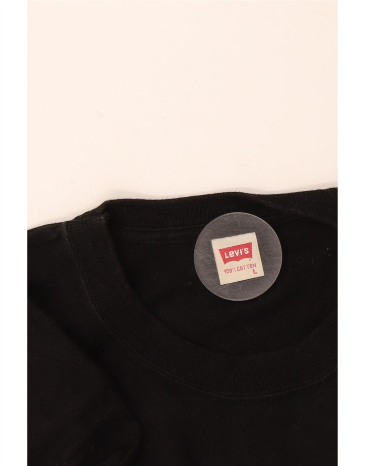 Męski T-shirt LEVI'S, duży, czarny, bawełniany