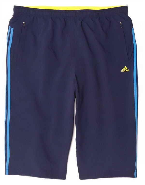 Adidas Mens Climacool Bermuda Sport Shorts XL Navy Blue Polyester