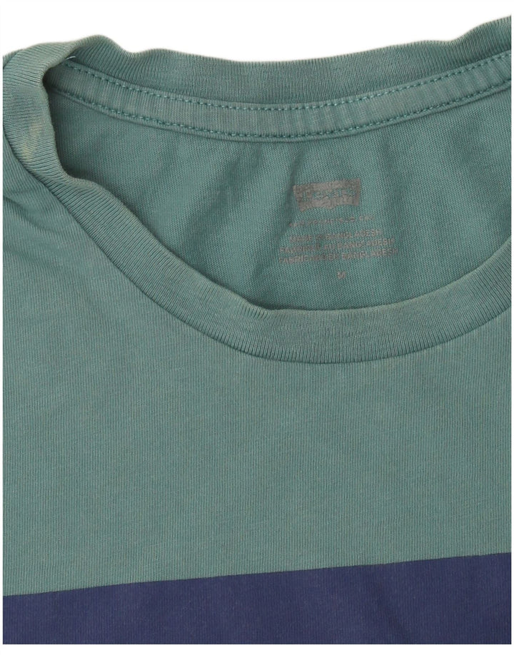 Męski T-shirt z grafiką Levi's, średni zielony