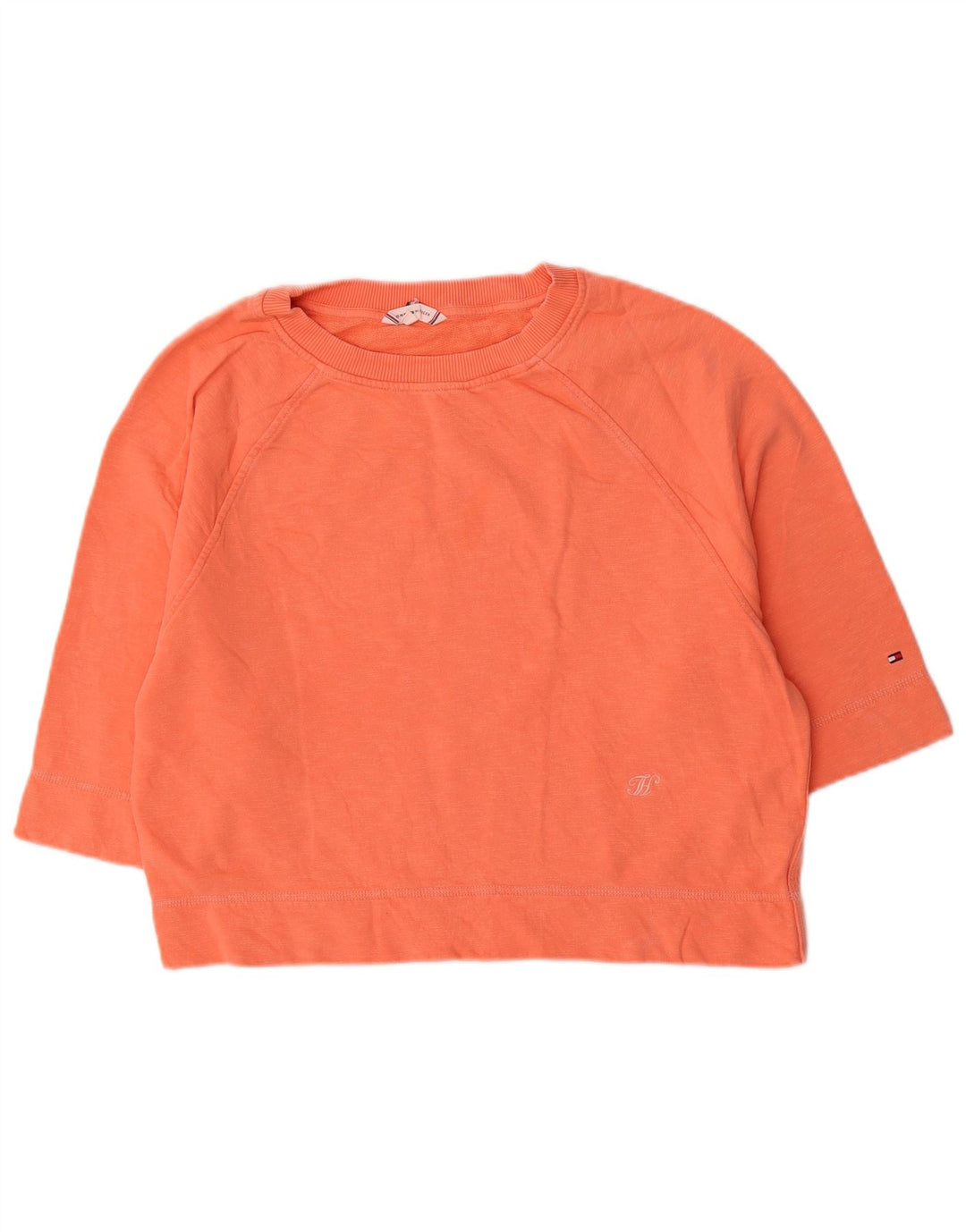 Damski sweter Tommy Hilfiger z rękawem 3/4, UK 14, średni pomarańczowy